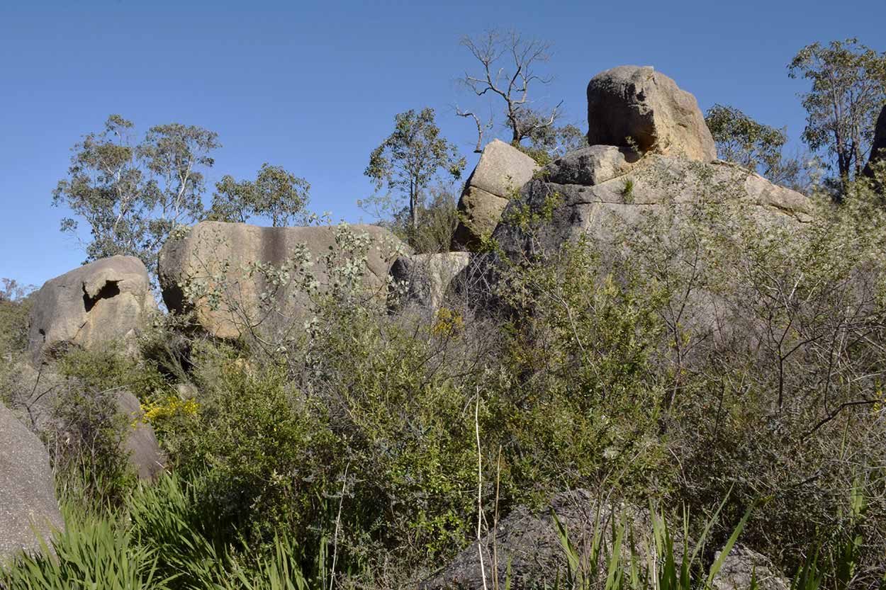 Rock formations near Jane Brook, Eagle View Walk Trail, John Forrest National Park, Perth, Western Australia
