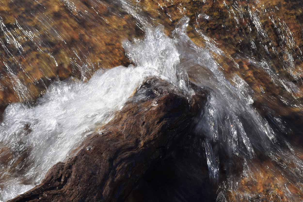 Flowing water at Hovea Falls, Eagle View Walk Trail, John Forrest National Park, Perth, Western Australia