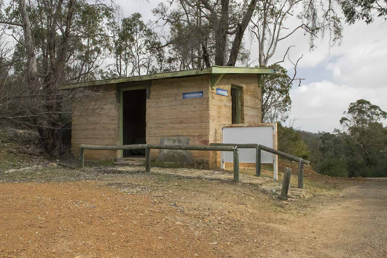 An information building with no information, Korung National Park, Perth, Western Australia