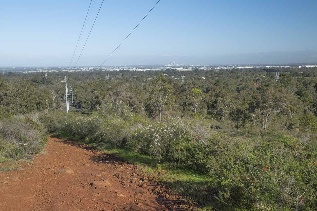 Panoramic views from the Palm Terrace Walk, Mundy Regional Park, Perth, Western Australia