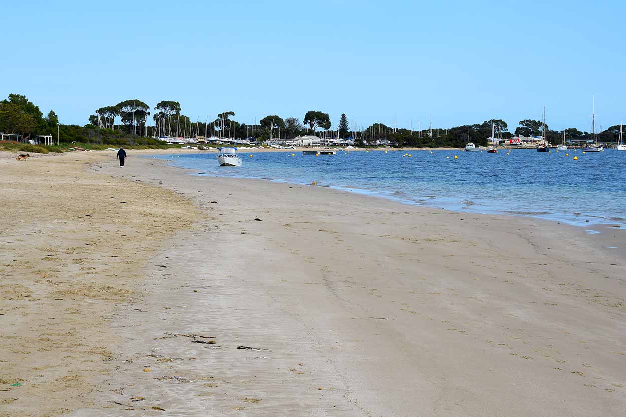 Walking along Mangles Bay towards Point Peron, Rockingham, Perth, Western Australia