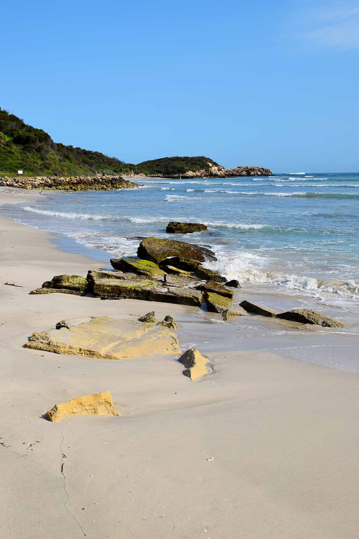 The beach along the northern shore of Point Peron, Rockingham, Perth, Western Australia