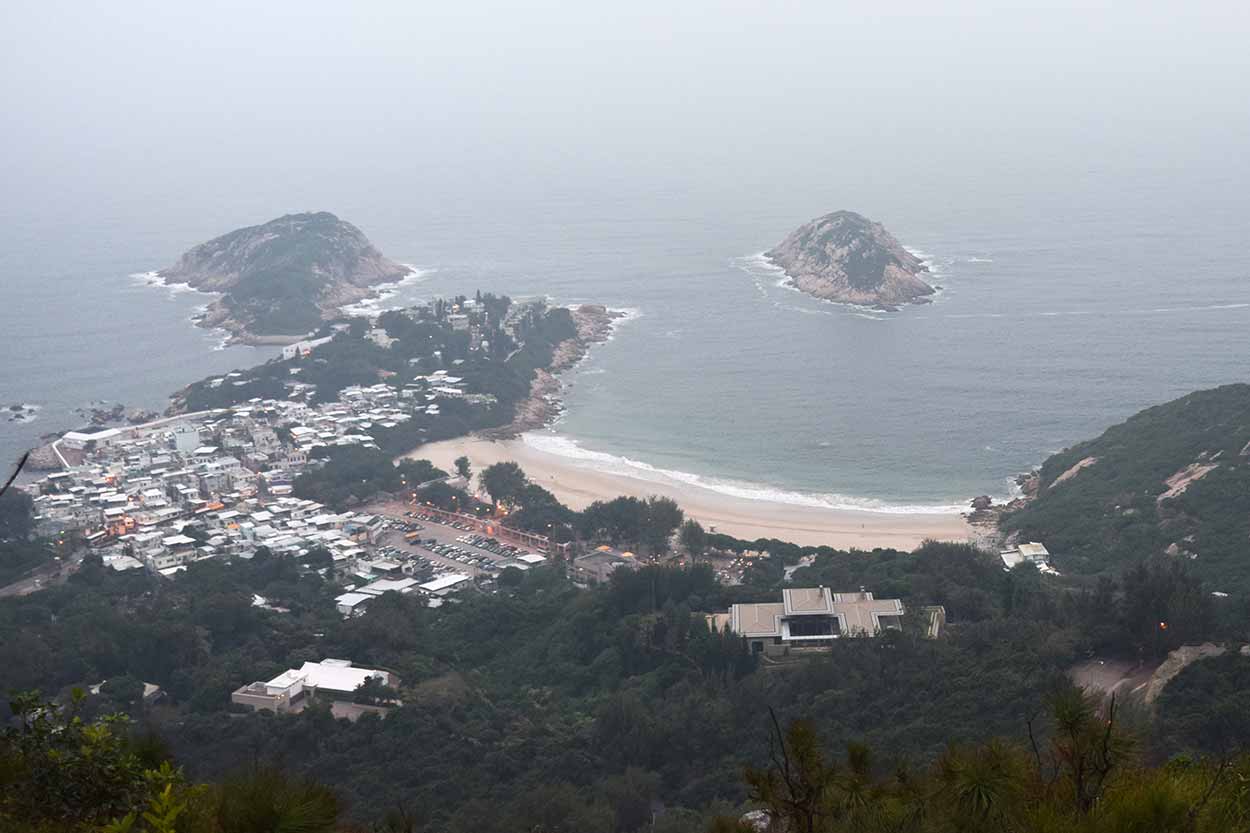 Views to Shek O beach, Dragon's Back, Hong Kong Trail Section 8, China