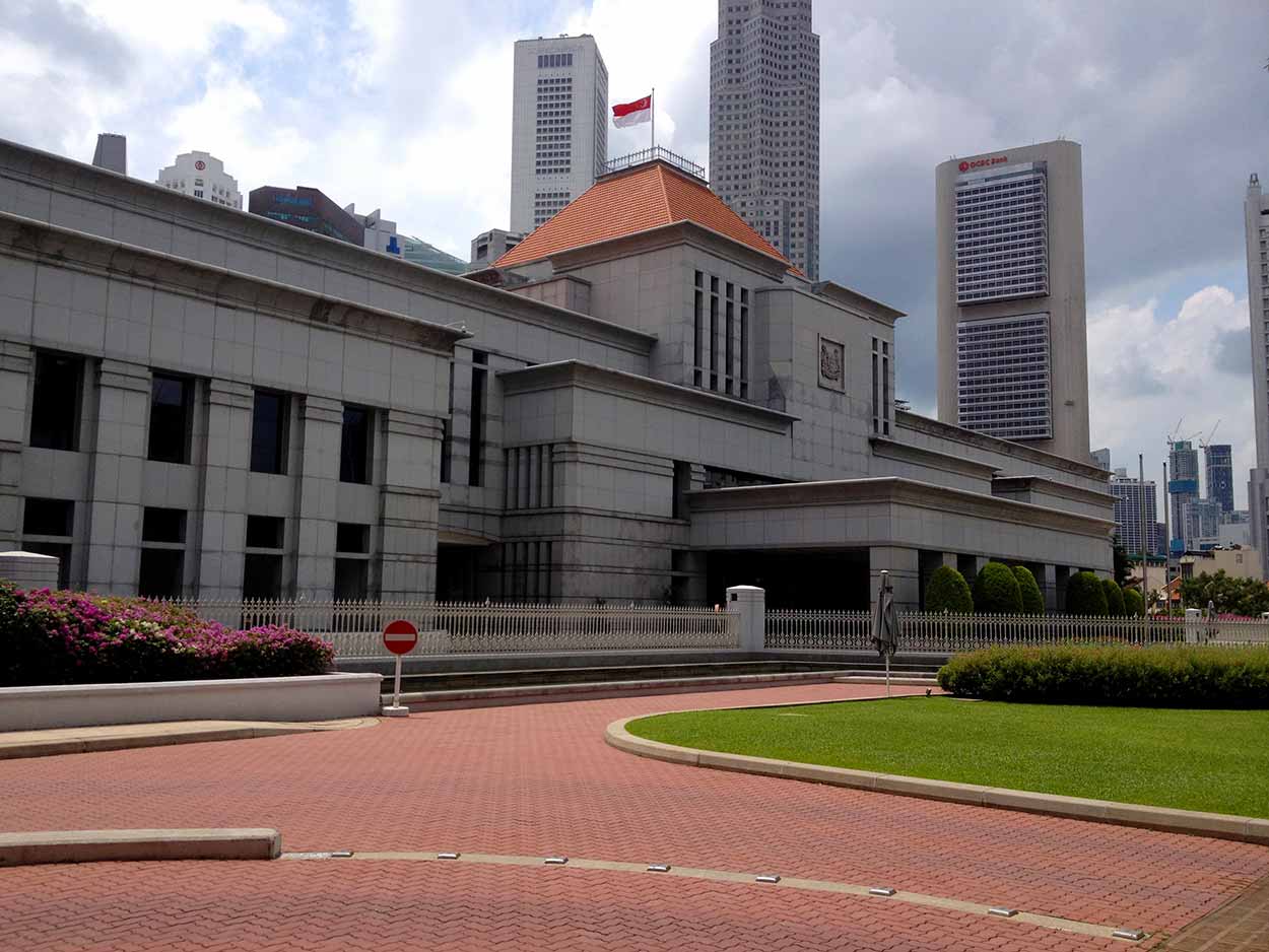 Singapore's Parliament House on the corner of North Bridge Road and Parliament Place, Colonial District, Singapore