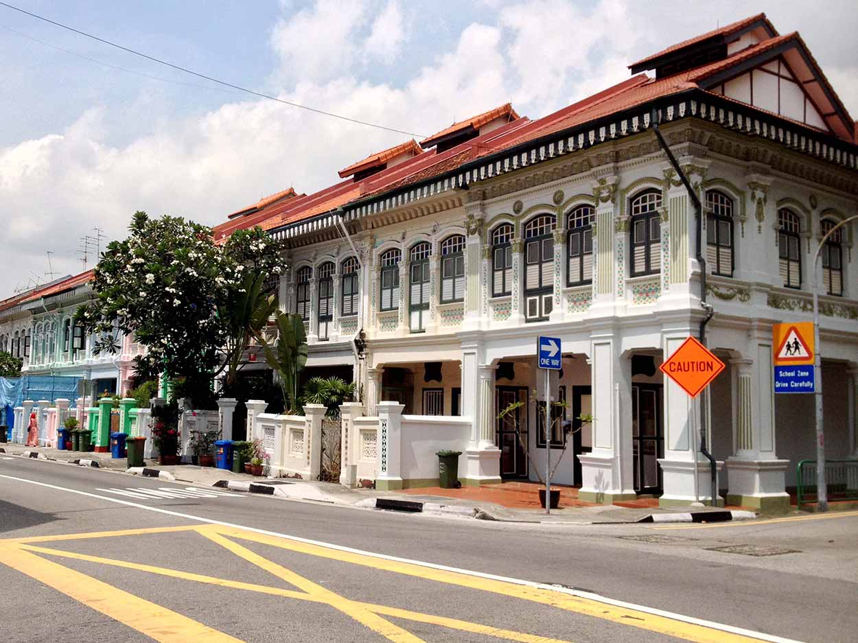 Shophouse at the corner of Koon Seng Road and Tembeling Road, Joo Chiat, Singapore